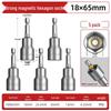 Hexagonal Magnetic Socket Head Self-Tapping Dovetail Screw Adapter for Steel Tile Drill and Air Wrench