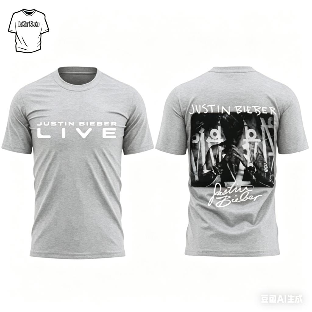 Justin Vintage Bieber Graphic TShirt Inspired Fan Tee Retro JB Shirt Streetwear Music Fan Gift Unisexs Womens Cotton Tshirt Y2K