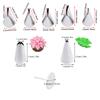 8pcs  Rose Leaf Nozzle Cake Tips Set Cream Decoration Icing Piping Pastry Nozzles Cupcake Decorating Tool Bakeware