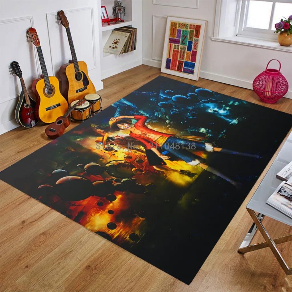 2026 Anime One Piece Japan Cartoon Teppich Teppich Für Wohnzimmer Schlafzimmer Sofa Fußmatte Dekoration Kinder Spielen Rutschfester Boden