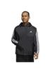 Adidas BXF20 Kapuzen-Webstoff-Jersey Schwarz Größe XL Herren 3-Streifen Locker geschnittenes Oberteil, (IB0248),