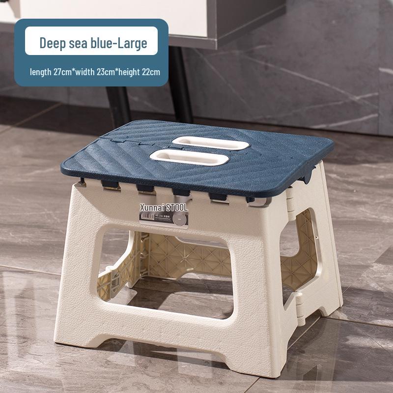 Thickened Plastic Folding Chair for Kids - Portable Indoor/Outdoor Stool