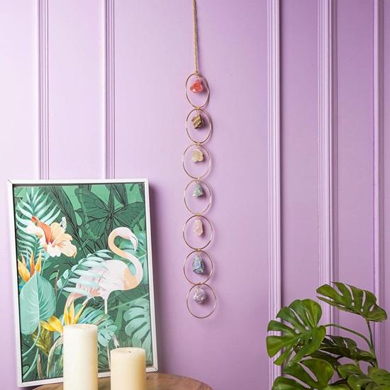 7 kamieni szlachetnych czakry kryształowe uzdrawiające wiszące ozdoby kamienie ścienne wieszak na Reiki frędzle duchowa ozdoba dekoracja okna Feng Shui powodzenia