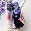 Phone Case For Honor X5b Plus X6b X7b X8b X9b 5G Elegant Flower Cat Painted Soft Silicone TPU Cases