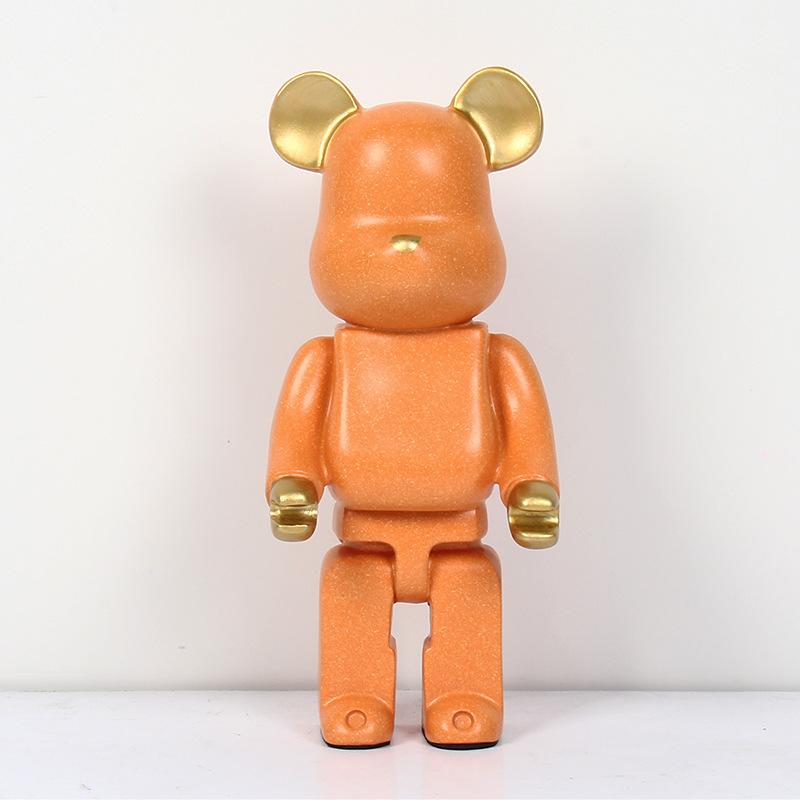 

Creative Ins Wind Transparent Violent Bear Sculpture Doll Handmade Ornaments Home Вітальня Декорація Ремесла Статуя Подарунок Height about 28cm