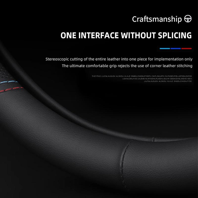 msbn8 Car Leather Non-slip Steering Wheel Cover For Volvo V60 V40 XC90 S60 C30 XC60 V50 V70 Olestar AWD XC40 Auto Interior Accessories