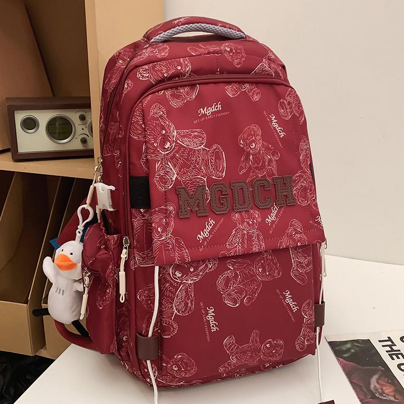 Schoolbags College Students Girls High School Students Boys Large Capacity Printed Backpack Junior High School Students Backpacks