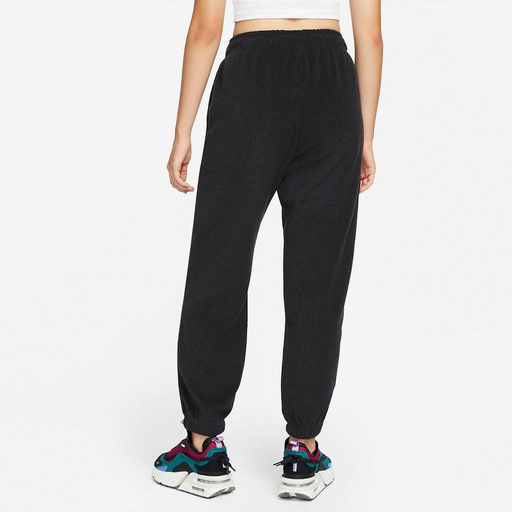 Nike Sportswear Essentials Plush High-Rise Joggers Black White Women DD5111-010