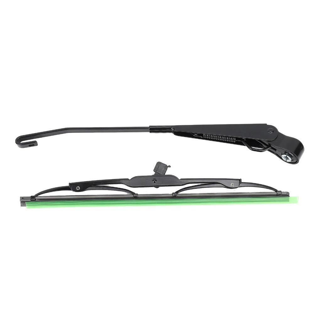 2PCS Metal, ABS Wiper Blade Set for Willys Tractor / Fishing Boat / CARAVAN / ATV / UTV