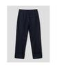 Anggae Cuffed Curved Pants Navy