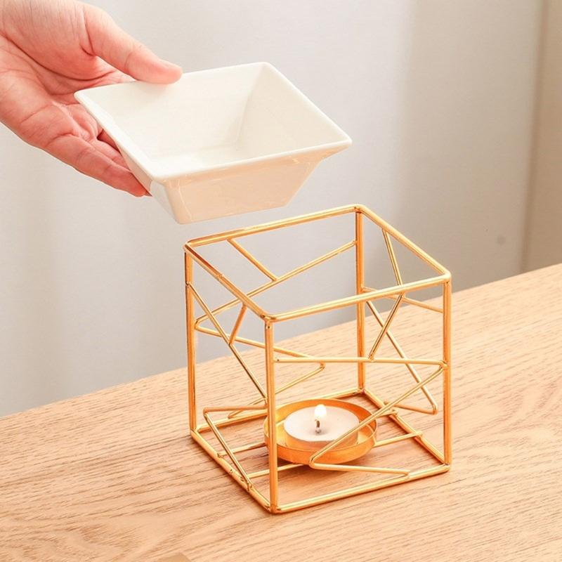 Decorative Ceramics Essential Oil Burners Aromatherapies Scent Diffuser Tealight Candle Holder Rack for Meditations Room