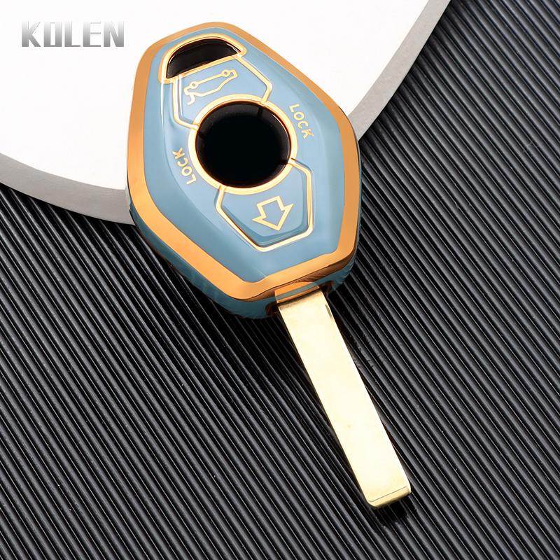 TPU Car Remota Key Cover Case Shell Fob for BMW 7 Series X3 X5 Z3 Z4 3 5 E38 E39 E46 E83 M5 325i Fashion Keyless Holder Keychain