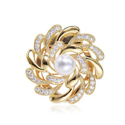 Strass Perle Mode Schmuck Schal Ring Frauen Schal Schnalle Schal Clip Koreanischen Stil Brosche Pins