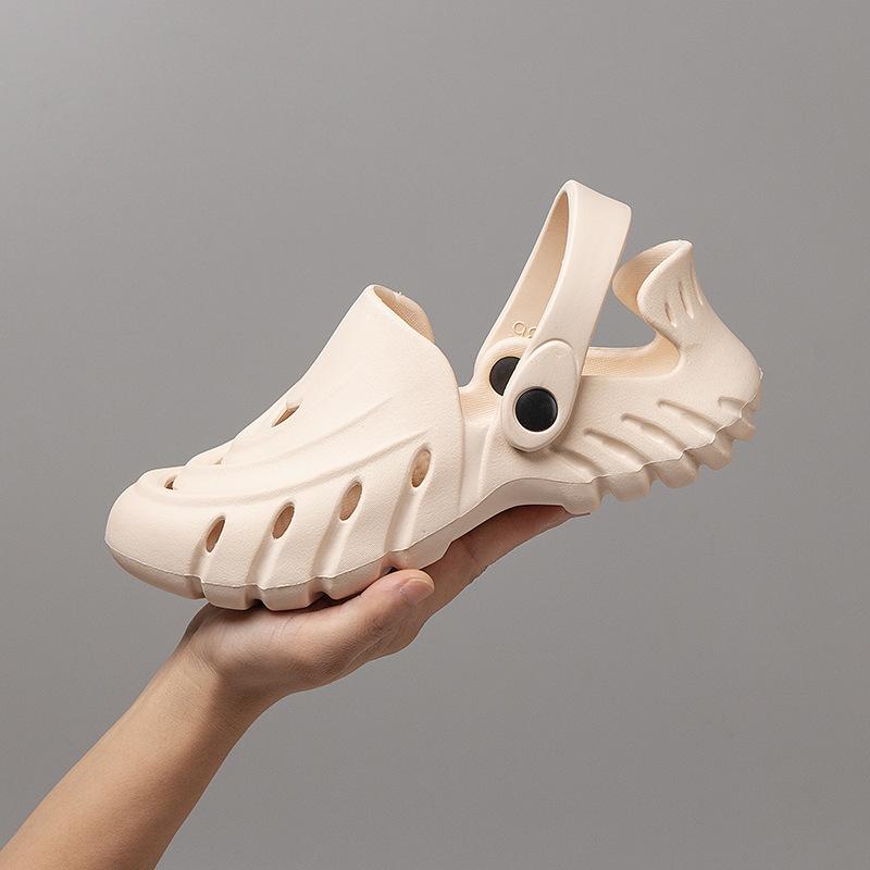 

Літній новий модний тренд Baotou чоловічі вуличні шльопанці повсякденні універсальні великого розміру зручні чоловічі круті шльопанці 46 хакі