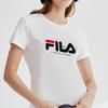 Fila T Shirts Women's White Crew Neck Moderate Straight Fit F11W928129FWT