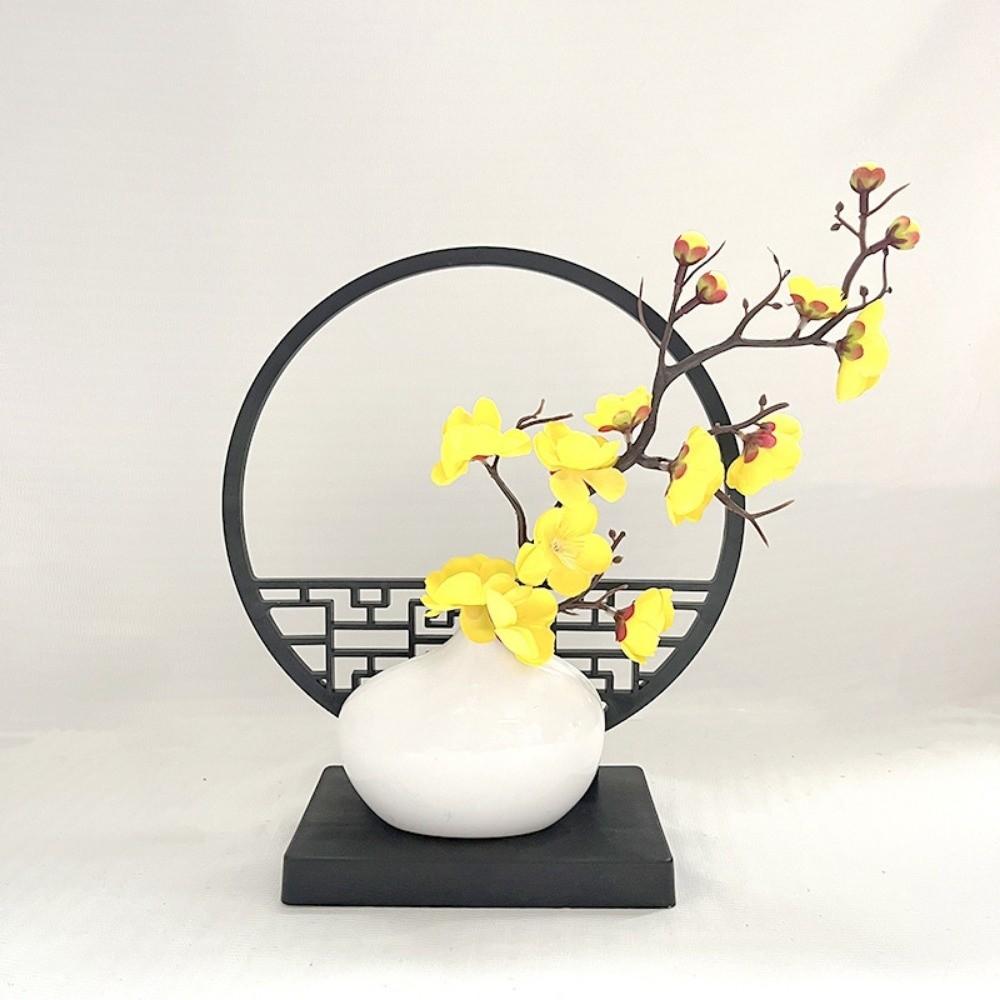 Multi-Bloom Artificial Plum Blossom Bonsai Chinese-Inspired Plastic Fake Flower  Home Decor