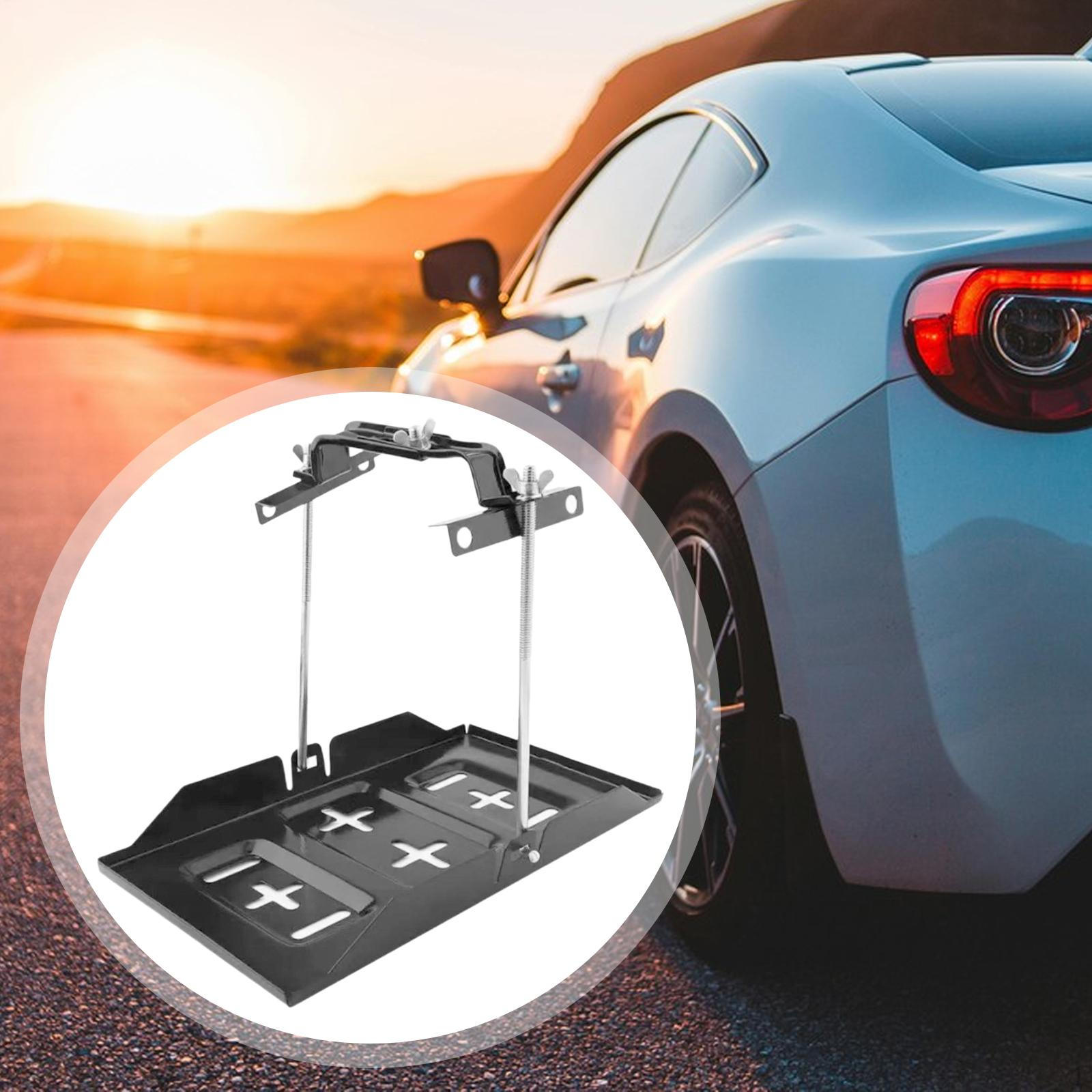 Комплект поддона для крепления аккумулятора, регулируемый зажим-кронштейн, прочный железный держатель для автомобиля, морского транспорта