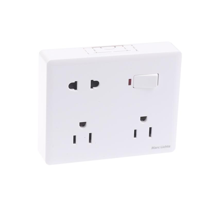 Multifunctional Eight-Hole 5Pin Power Plug Universal Wall 86 Type Two Or Three Plugs