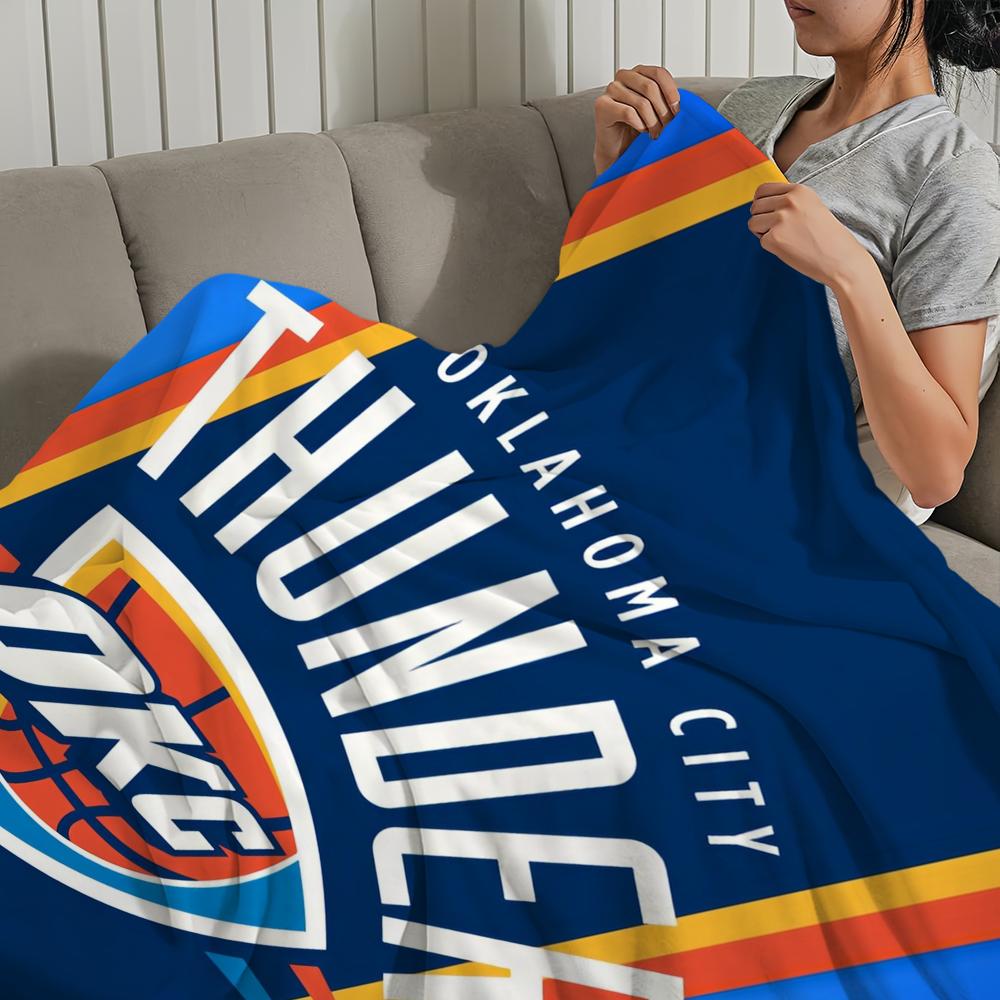 Cool Blanket Soft Comfortable Nap Plush Suitable For Iiving Room Office Bedroom O-Oklahoma Sports City T-Thunder  Home Kid Gift