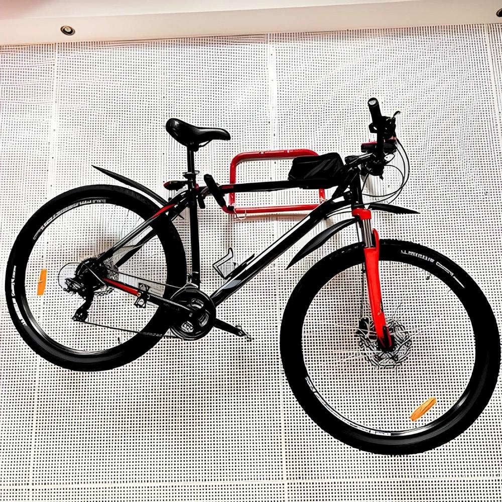 Bike hook hanger, wall mount, foldable, solid steel, 40kg