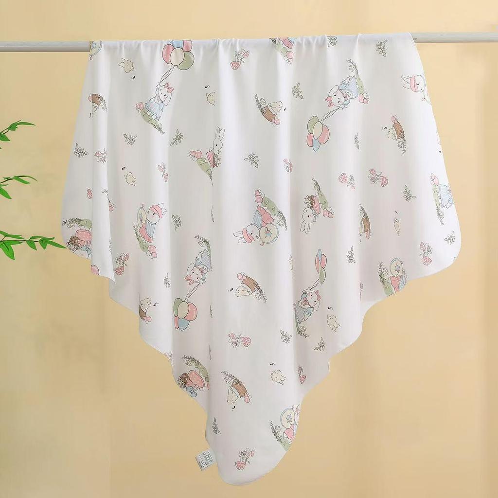 Class A Pure Cotton Newborn Swaddle Blanket – Soft, Thin, Skin-Friendly, All-Season Wrap