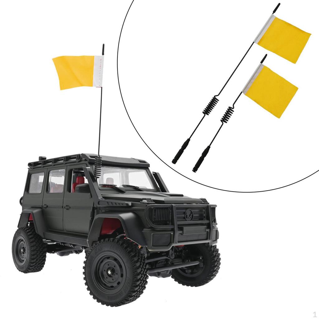 Metal Flag Set for WPL B14 B14K B24 B24K B16 B16K Scale Monster Truck