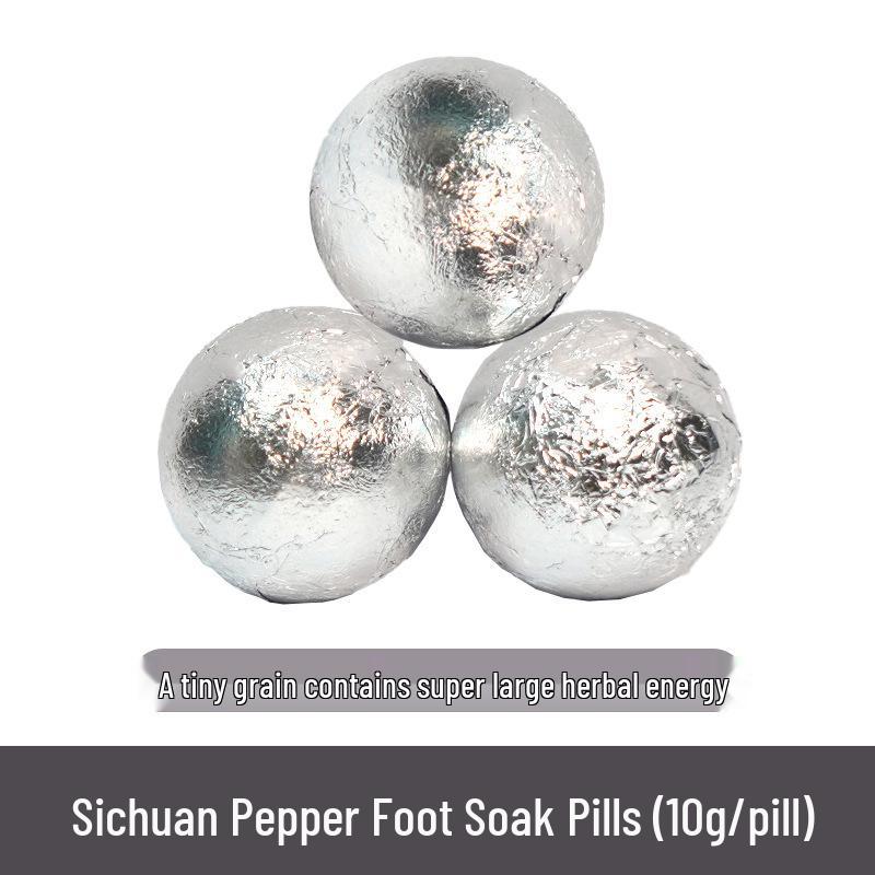 Sweat-Inducing Herbal Foot Soak Balls with Mugwort, Safflower, and Ginger Essential Oils - Instant Dissolving Bath Salt Balls