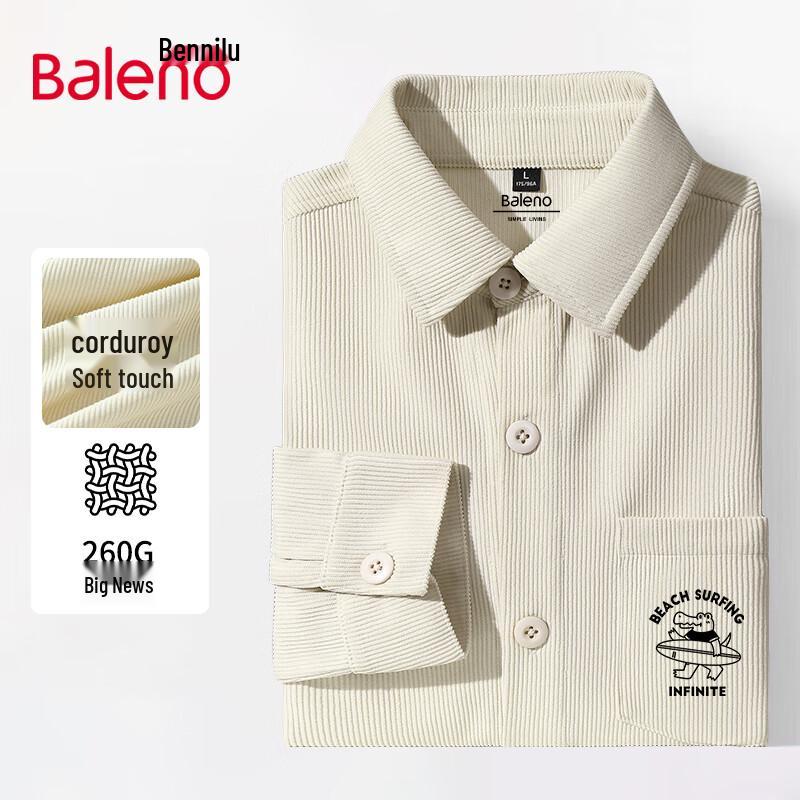 

Baleno Men s 2025 Spring Printed Casual Long Sleeve Shirt Jacket XL