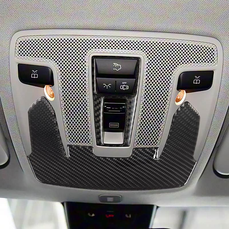 For Mercedes Benz CLA C117 GLA X156 A Class W176 2013-18 Car Front Reading Light Panel Cover Deoraction Trim Carbon Fiber Decals