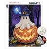 Halloween Pumpkin Pearl Painting Handmade Diy Art Pearl Home Decoration Painting