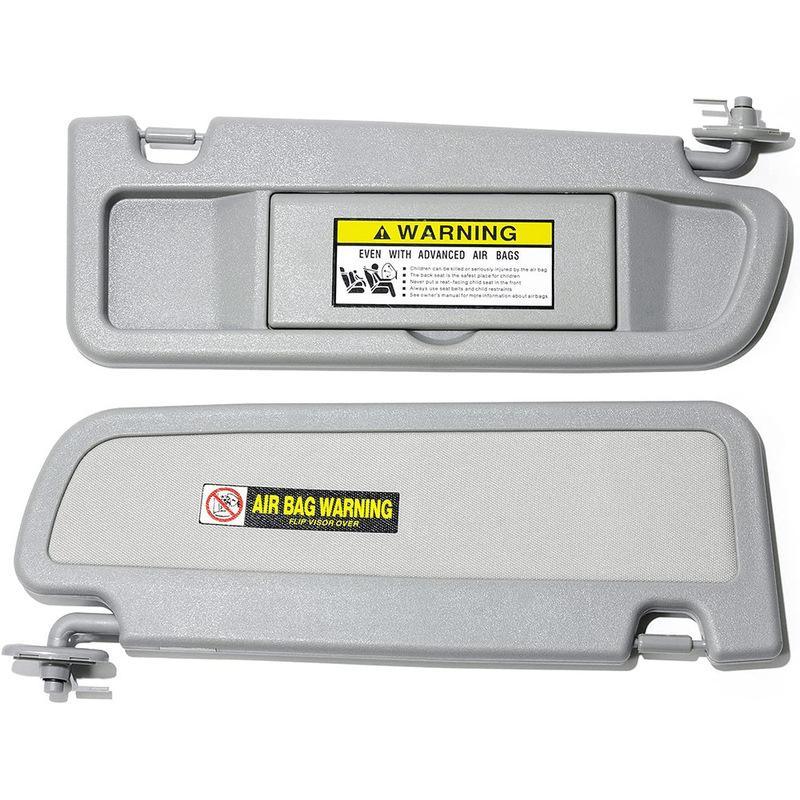 For Honda Civic 2006-2011 Grey Beige Sun Visor with Makeup Mirror 83280-SNA-A01ZC