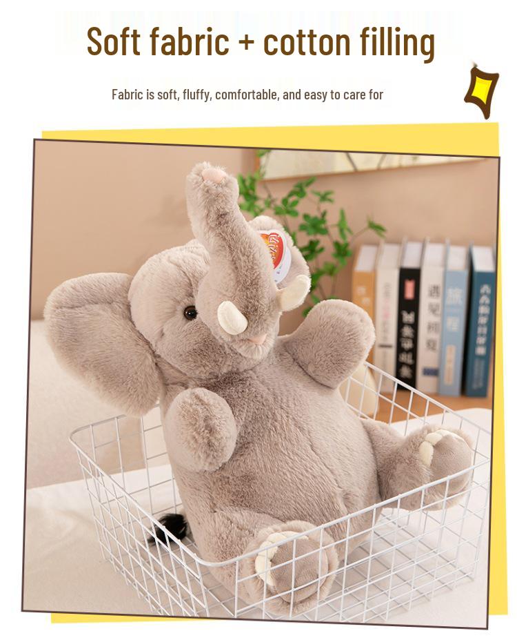 Genuine Elephant Plush Toy - Comforting Cloth Doll for Children