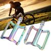 Aluminum Alloy Colorful Mountain Bike Pedals Lightweight Flat Bicycle Pedal Sets