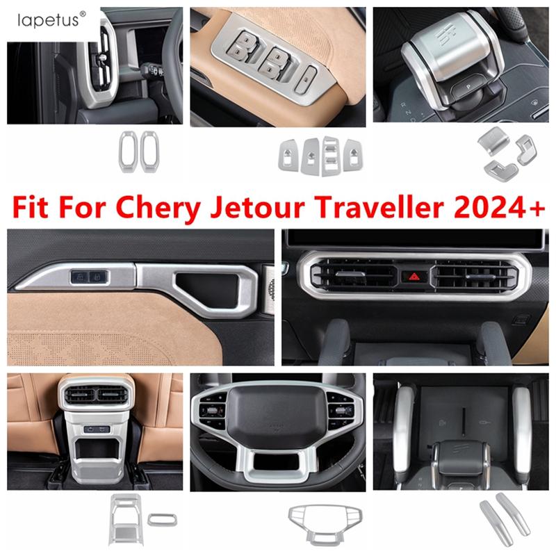 Car Inner Door Handle Strip / Window Lift / Steering Wheel Frame Cover Trim Accessories For Chery Jetour Traveller 2024 2025