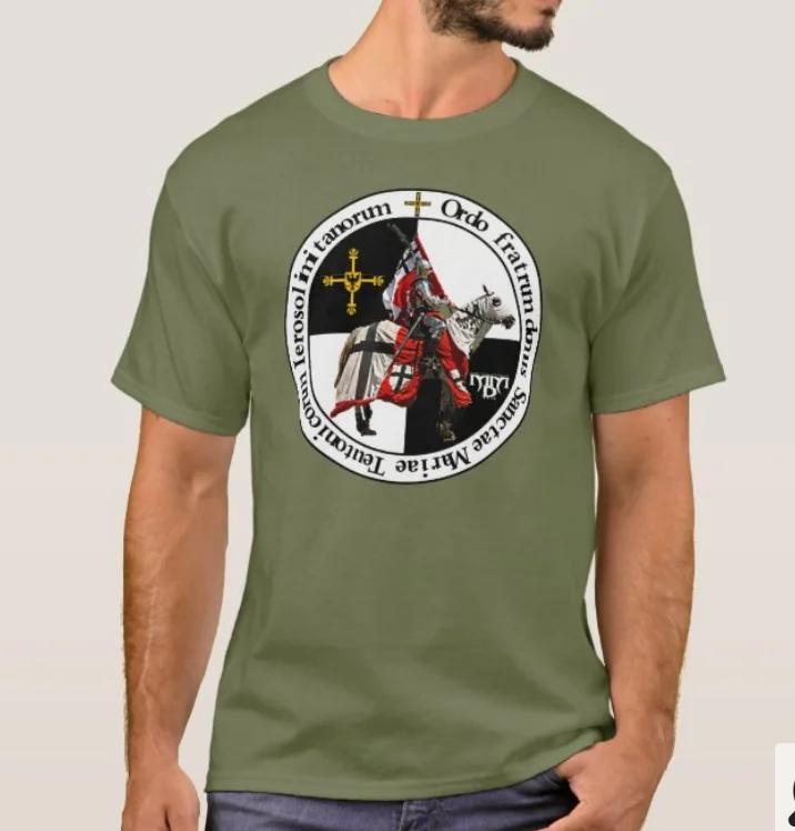 Bursting Knight with The Insignia Teutonicus Order TShirt Summer Cotton Short Sleeve ONeck Unisexs T Shirt New S3XL