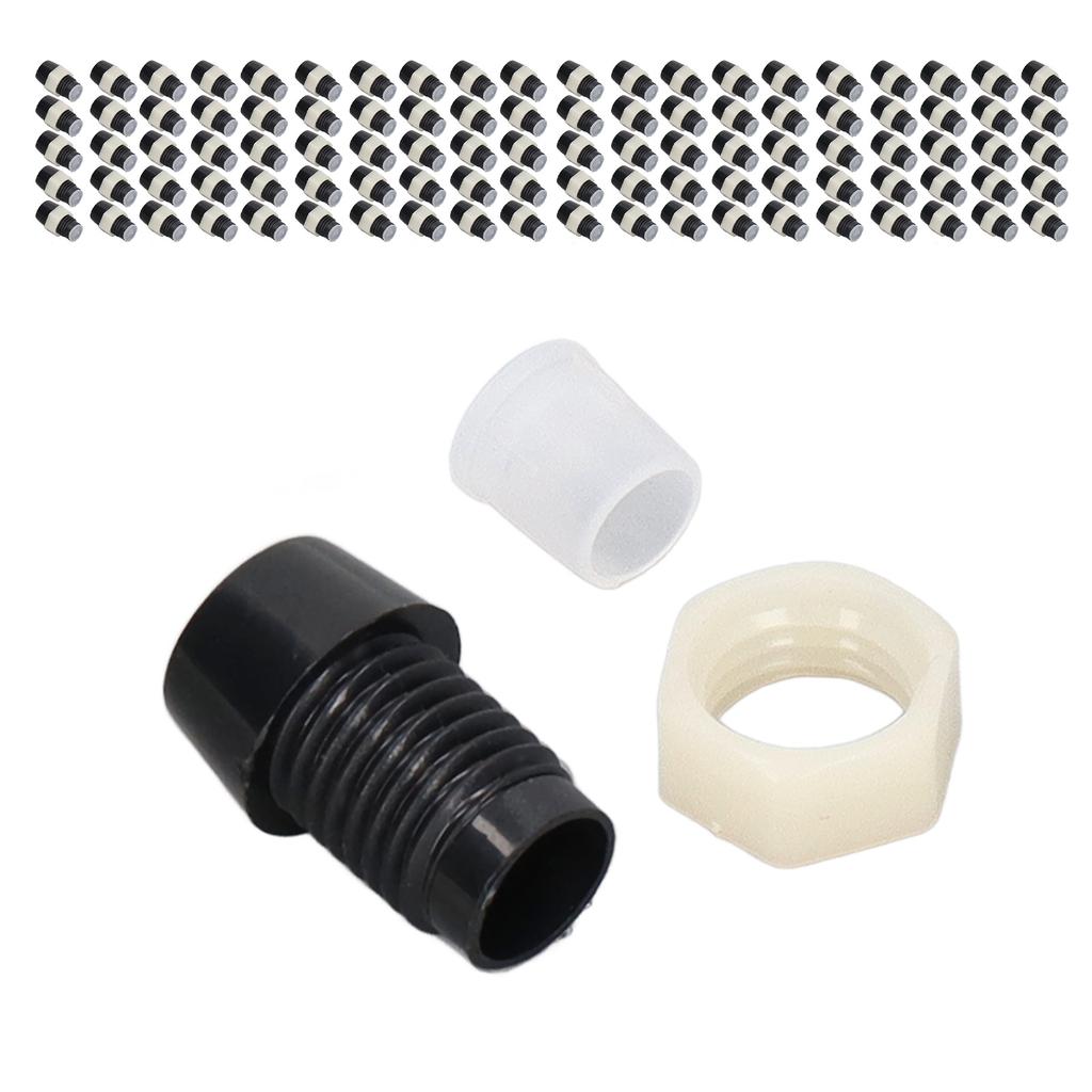 100 Sets LED Holder 5mm Plastic Light Emitting Diode Panel Mount Clip Accessory Set Kit