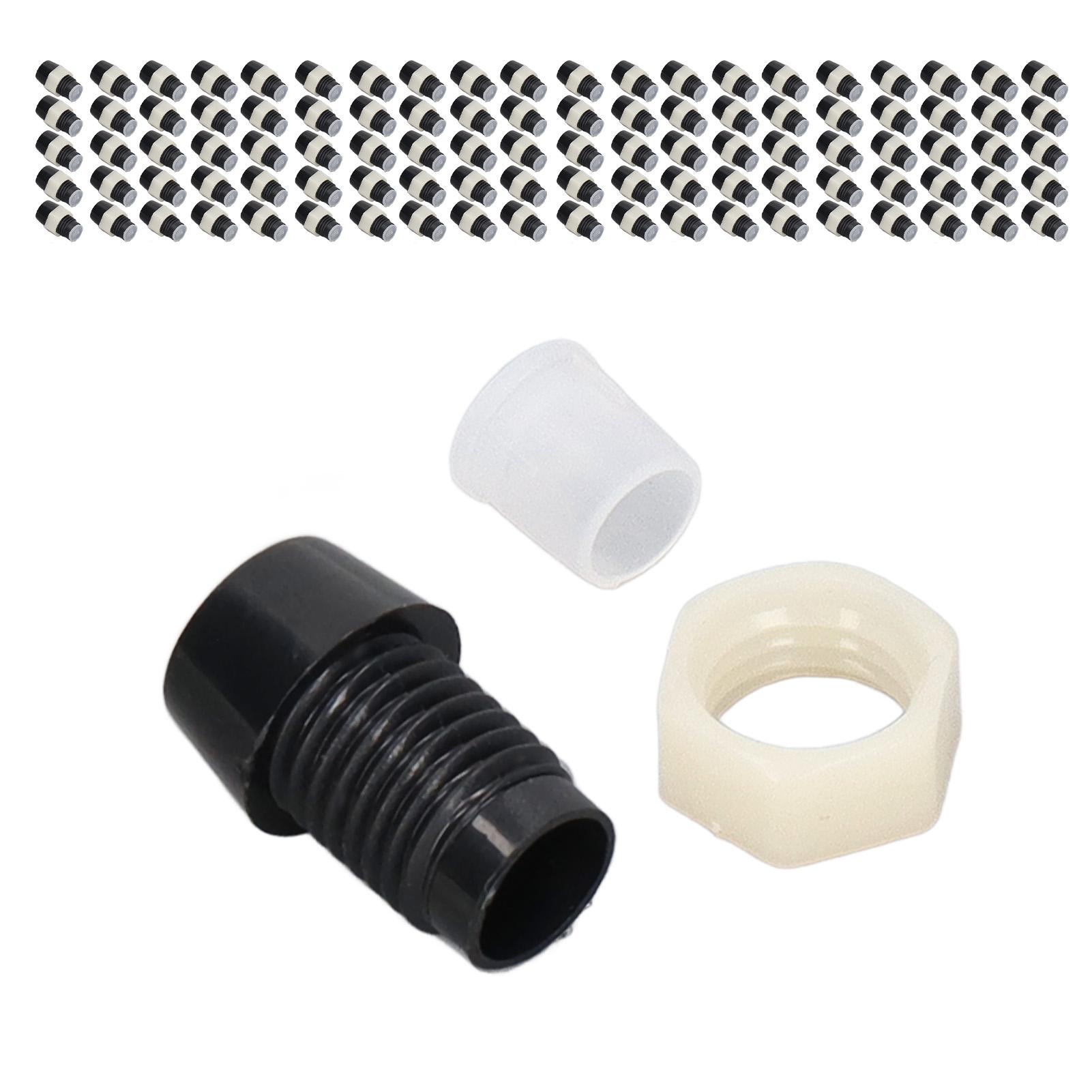 

100 Sets LED Holder 5mm Plastic Light Emitting Diode Panel Mount Clip Accessory Set Kit