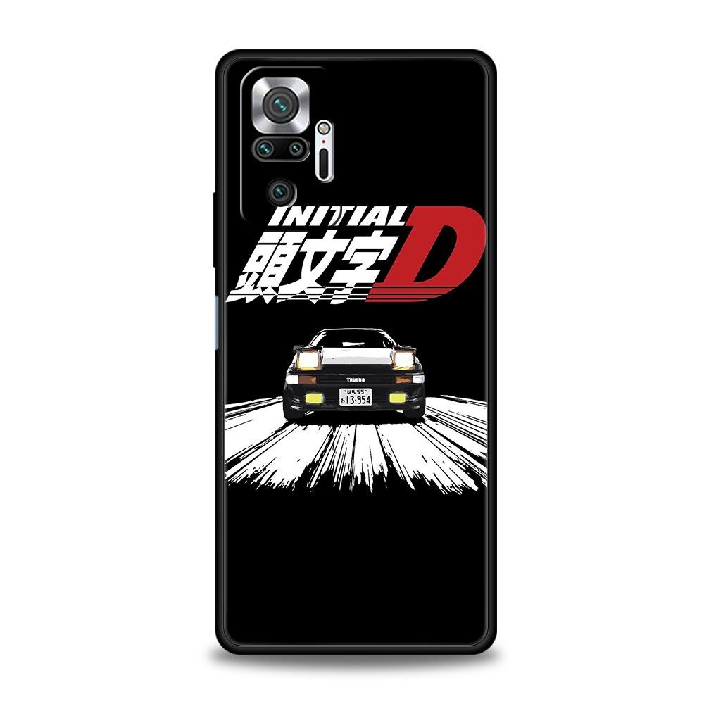 

Чехол для телефона Initial D для Redmi 14C 10C Note 15 14 13 12 10 11 K40 Pro Plus 5G Мягкий ТПУ Ударопрочный Корпус Fundas Capas Note 12 Pro 4G