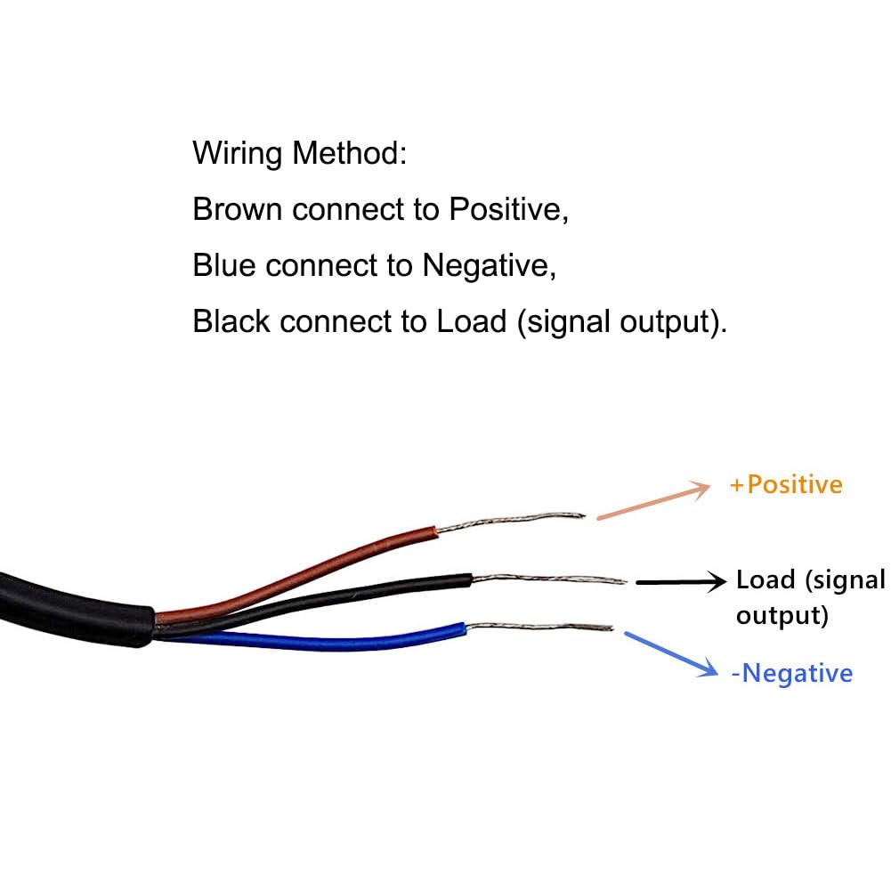 Inductive Proximity Sensor SN04-N NPN NO Normally Open Detection Approach Switch with SN Bracket (Blue, 2 Pack)