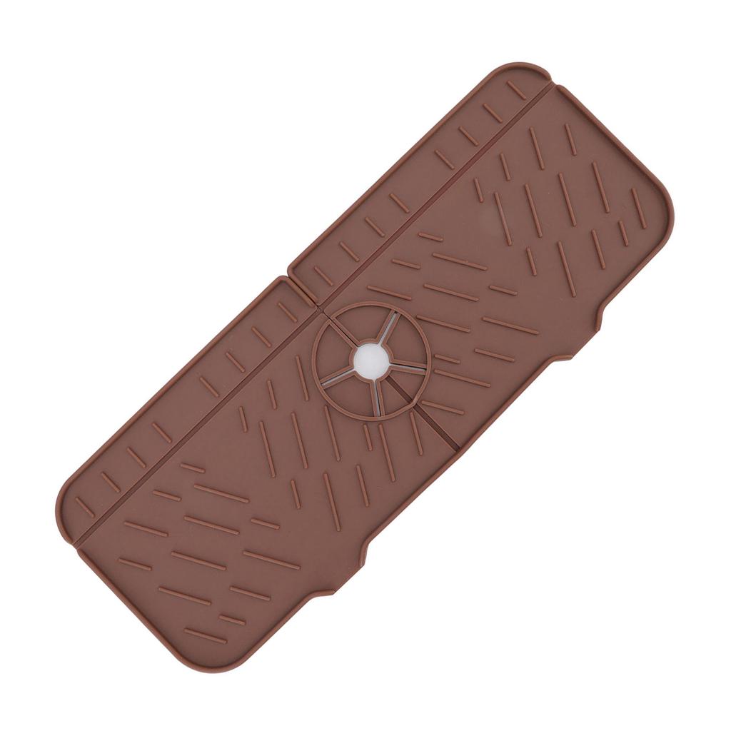 Faucet Absorbent Mat Washable Reusable Silicone Sink Countertop Water Catcher for Kitchen Bathroom