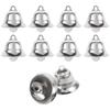 20Pcs Christmas Bells Decoration Metal Small Jingle Bells Xmas Tree Ornaments for DIY Crafts Holiday Party Decoration Silver