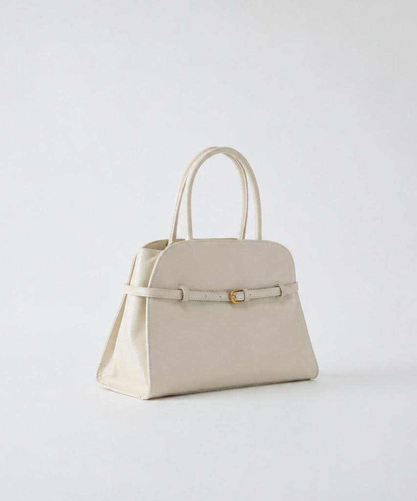 Ecoe E.C.O.E Heritage Buckle Bag - Oyster Ivory