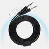 2m 2.2yd DIY Replacement Cable for Aviation Headphone Headset Plane 1 4   Dual GA Plug