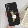 For OPPO A91 F15 Reno3 Phone Case Couple A-Z 26Letter Anti Drop Soft Silicone Matte Back Cover For OPPO A 91 F 15 Reno 3 Bumper