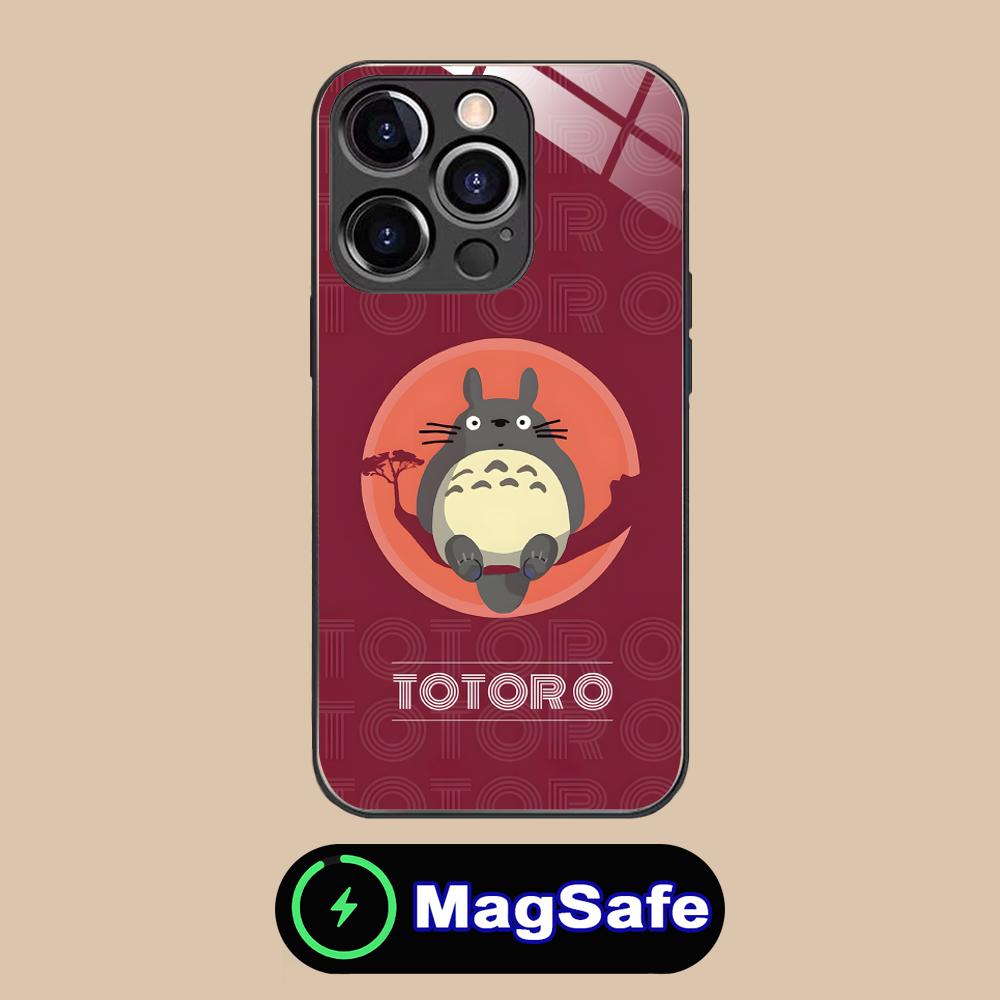 Anime Cute S-Totoros Phone Case for iPhone 16 15 14 13 12 11 Pro Max Plus Mini MagSafe Glass Colour Printing Pretty Smartphone