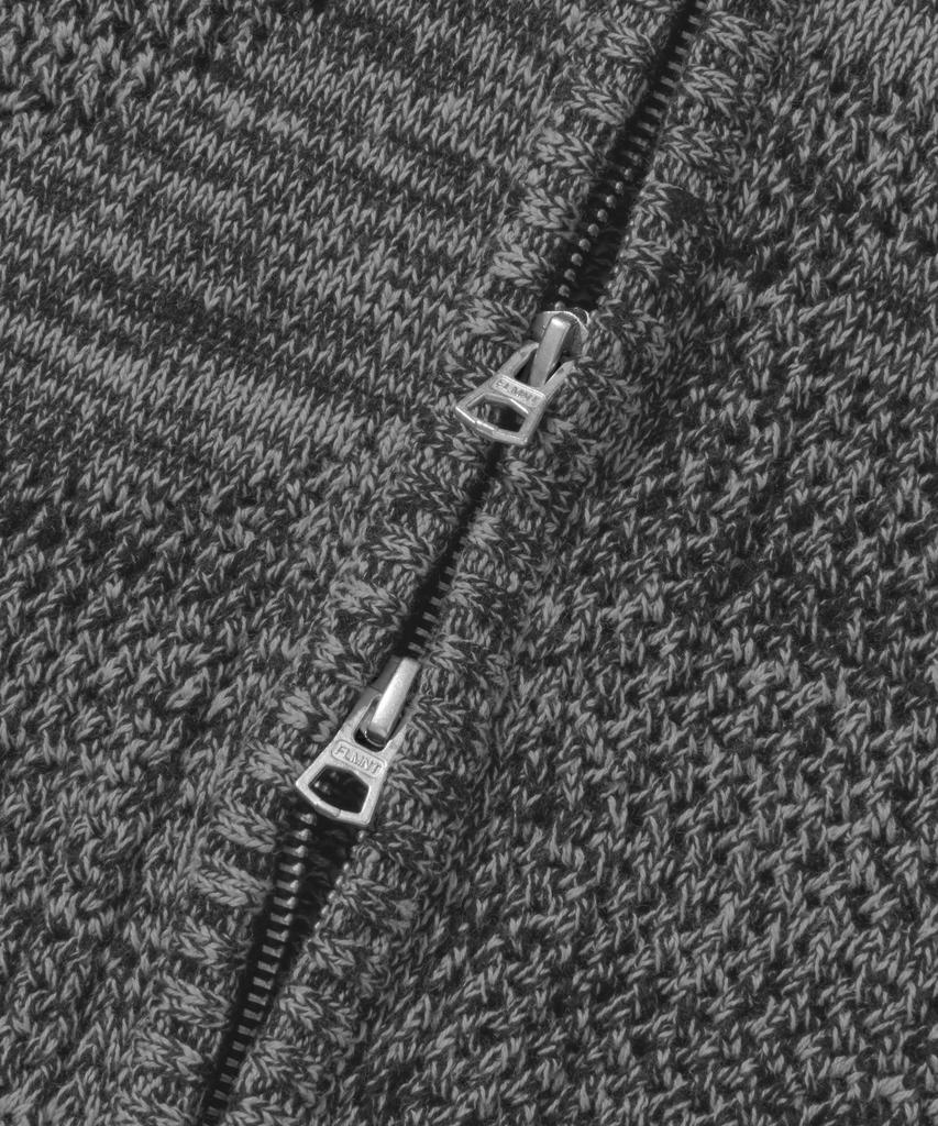 FILLUMINATE Symbol Mesh Knit Zip-Up - Black