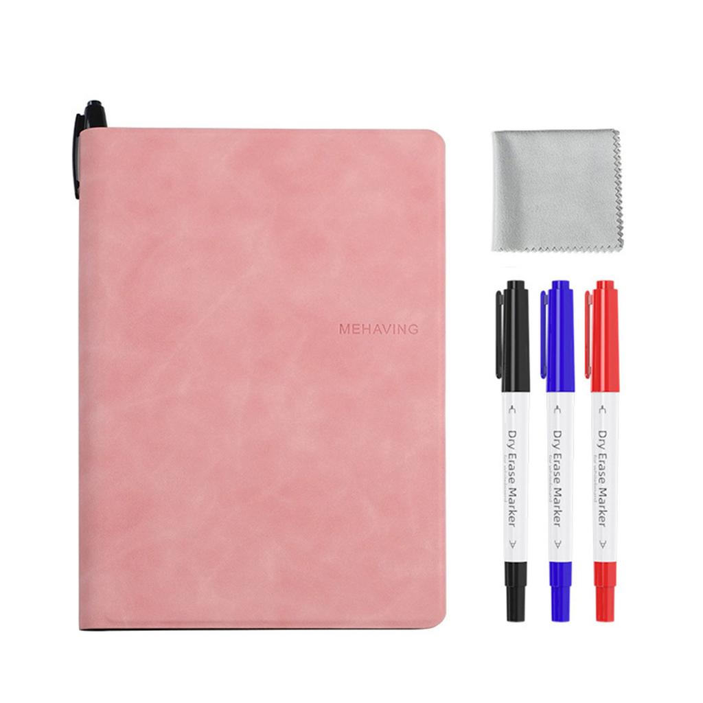 Double-Side Magnetic Whiteboard Notebook with Erasable Marker Portable Writing Board for Office Meeting Writing Drawing