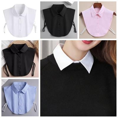 Fashion Cotton Fake Collar Versatile Detachable Collar Elegant False Blouse Collar  Office