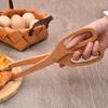 Wooden Portable Kitchen and BBQ Food Tongs for Desserts, Pastry, and Bread