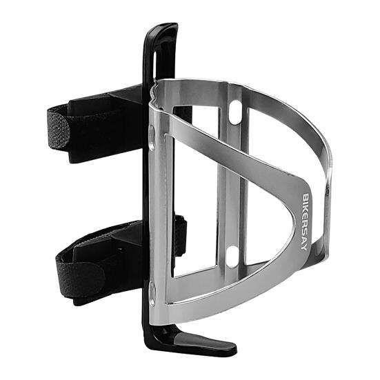

BIKERSAY Bike Water Bottle Holder Good Toughness Anti Fall Ultralight Opening Adjustable Bicycle Cup Holder for Riding серебряный
